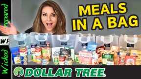7 Dollar Tree Dinners for 50 Bucks! - Budget Prepper Pantry Survival Meals for When You're Broke -