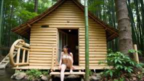 Building a Bamboo Cabin in the Jungle – Her Peaceful Off-Grid Life Begins