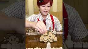 Building Wooden Log Cabin in Forest 🌲🎈 | Survival House Step by Step24 #shorts