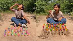 Part 130 Survival Skills SMART Ideas and USEFUL in Forest With Single Mom  Jungle Life 1