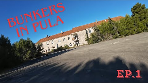 Old military bunkers on the peninsula in Pula, Croatia.  -EP.1