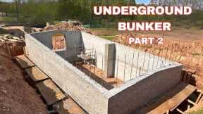 DIY Underground Bunker Build (Part 2) – Concrete Walls Finally Done!