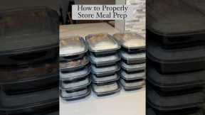 How to Store Meal Prep