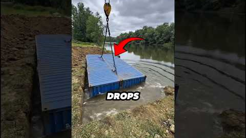 He Buried a Shipping Container Underground… Then Did THIS 😳 #shorts