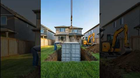 I built A secret Underground Bunker in my Backyard