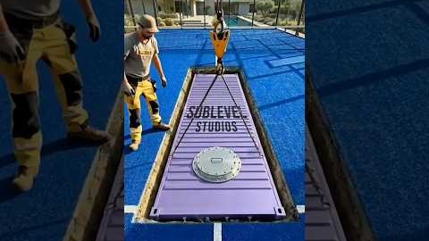 I Built a Secret Room Under My Padel Court #shorts #diy #construction