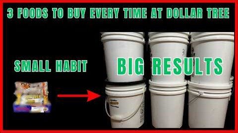Build Your Emergency Food Supply For $5 at Dollar Tree: The 3 Foods To Get!