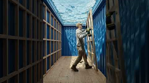 This Hidden Room Under My Pool Is Insane #shorts #construction #viral