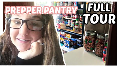 FULL Prepper Pantry TOUR 2022 // beginner prepping // emergency food storage//stockpile organization
