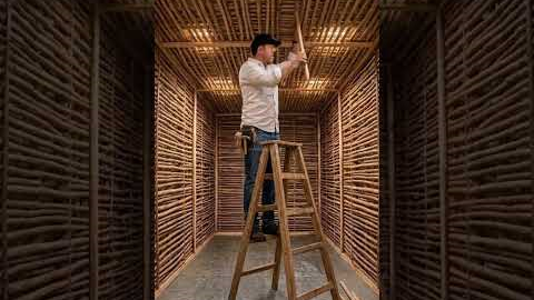 We Built a Secret Room Under the Desert #timelapse #timelapsebuild