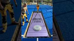 I Built a Secret Room Under My Padel Court #shorts #diy #construction