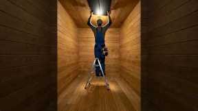 I Built a Secret Bunker Under My Basketball Court #shorts  #transformation #building #luxuryhome