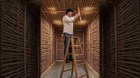 We Built a Secret Room Under the Desert #timelapse #timelapsebuild