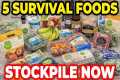 Stockpile ONLY 5 FOODS to SURVIVE —