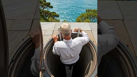 Hidden Luxury Cliffside Room From Shipping Container 😱 #bunker #architecture #undergroundvillage