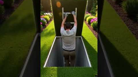 Hidden High-Security Panic Room Inside a Shipping Container #bunker #automobile #undergroundvillage