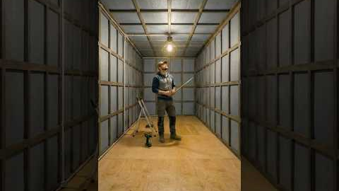 I built a secret room under the front door #shippingcontainer #interiordesign #timelapse #bunker
