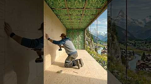 I Built a Secret Container Room Inside a Cliff Mi #interiordesign #shippingcontainer