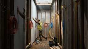 Hidden Underground Container Interior Build | Secret Bunker Transformation (Part 2)