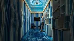 Turning a Shipping Container Into a Hidden Luxury Room #containerhome #construction