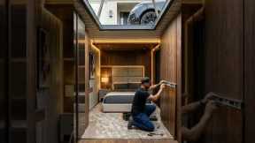 Turning a Shipping Container into a Hidden Luxury Bedroom Bunker