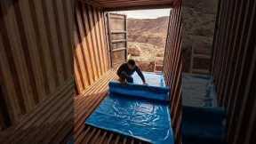 He Built A Desert Underground Bunker in a Container #bunker #container #satisfying #construction