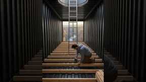 I Built a Secret Underground Room in a Shipping Container 😮‍🔥#containerhome #underground #shorts