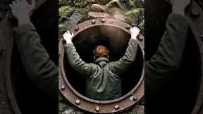 A container becomes a beautiful underground bedroom. 😱