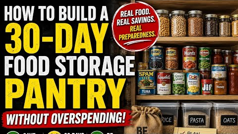 How to Build a 30-Day Food Storage Pantry Without Overspending - Prepping 101