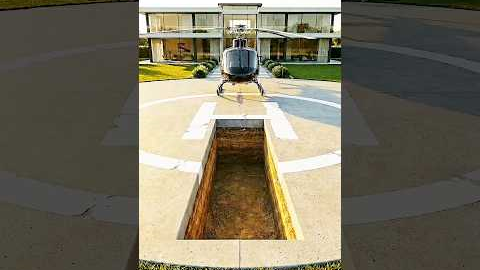 Luxury Secret Base With Underground Helipad