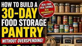 How to Build a 30-Day Food Storage Pantry Without Overspending - Prepping 101