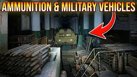 Ammunition and Military Vehicles Found in an Abandoned Underground Factory
