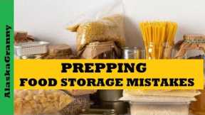 Prepping Food Storage Mistakes