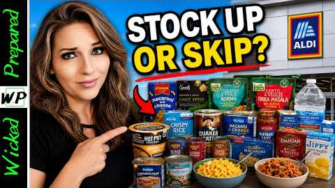 My First Prepper Haul at Aldi! Here's What I Found
