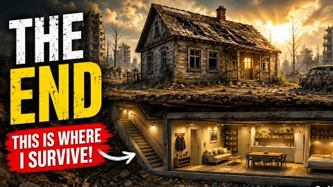I Built the Ultimate Secret Underground Bunker Beneath an Abandoned House | Full Build