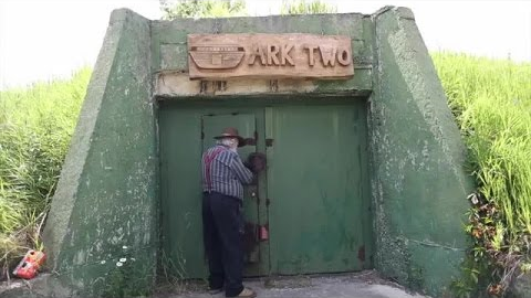 Tour of an underground bunker created from 42 buses