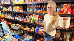 MASSIVE EMERGENCY FOOD STORAGE PANTRY ROOM TOUR + Cleaning, and HUGE Baking Homemade from Scratch!