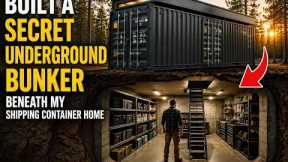 Built a Secret Underground Bunker Beneath My Shipping Container Home