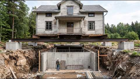 This man is building a secret underground bunker under his newly purchased house!