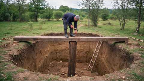 He Built a 2-Room UNDERGROUND CABIN in His Backyard