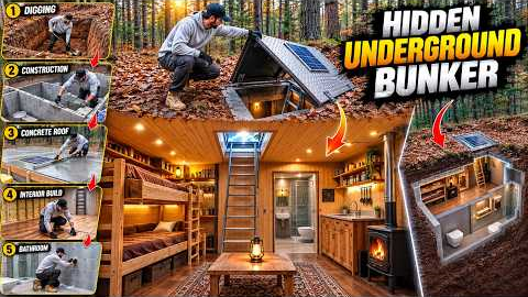 Building a Secret Underground Bunker Completely From Scratch