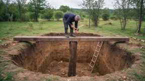 He Built a 2-Room UNDERGROUND CABIN in His Backyard